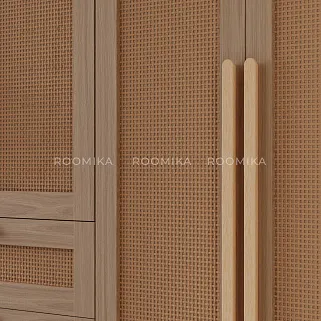 Шкаф двустворчатый, фасады натуральный ротанг  L210.60-4