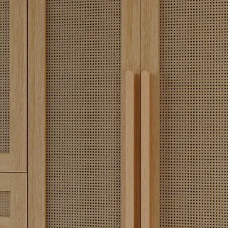 Шкафная группа, фасады натуральный ротанг Lazio 15