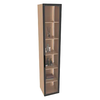 Шкаф со стеклянными фасадом с подсветкой R220.2