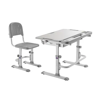 Комплект парта + стул трансформеры DISA GREY