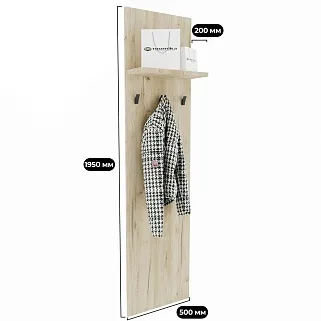 Панель узкая с крючками L-176.1