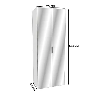 Шкаф двустворчатый с зеркалом L-210.60-1Z