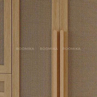 Шкаф двустворчатый, фасады натуральный ротанг  L210.60-4