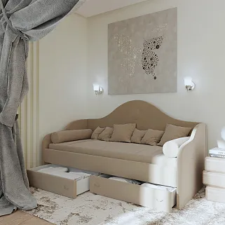 Мягкая кровать-диван FABIO