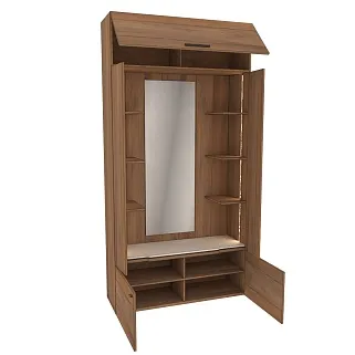 Секция с зеркалом и полками с подсветкой L408