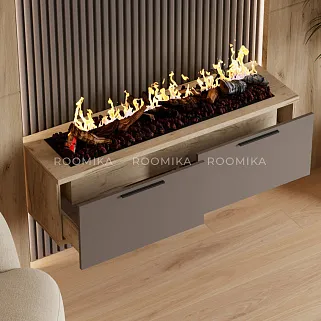 Тумба ТВ напольная с электрокамином LG548.351