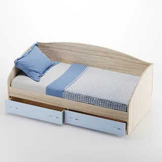 Кровать односпальная с ящиками P902N, 90x190