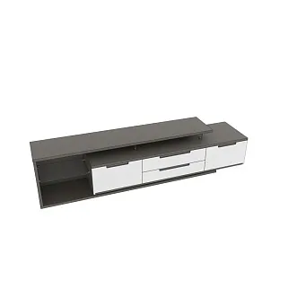 Тумба TV напольная, фасады в эмали LE-507 L/R
