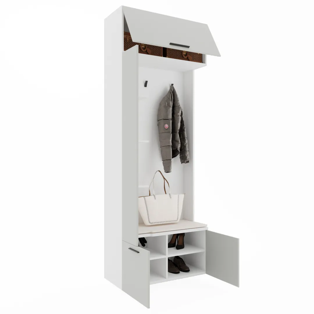 Секция с вешалкой и полками L409 L/R