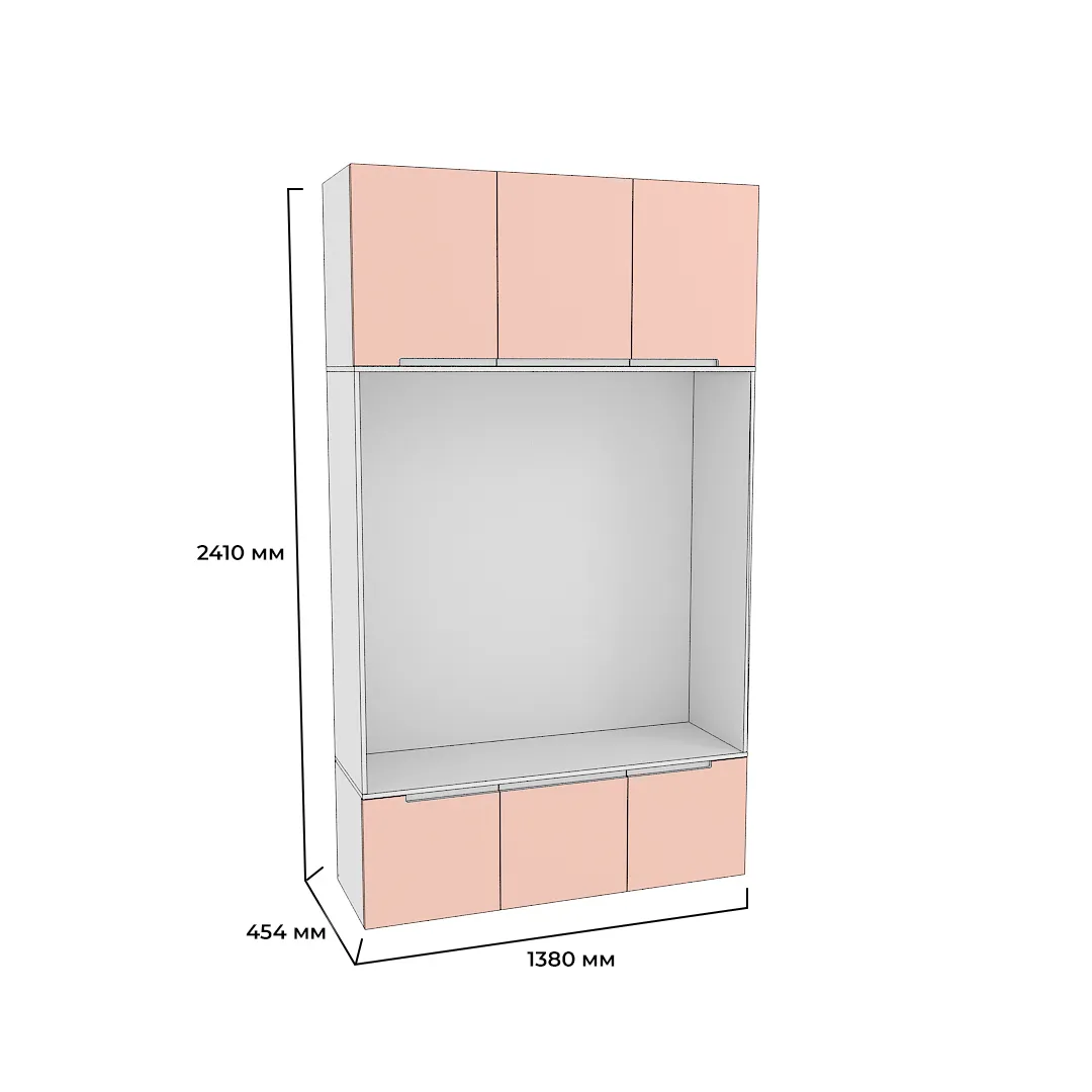 Шкаф с нишей и сидушкой L412.44