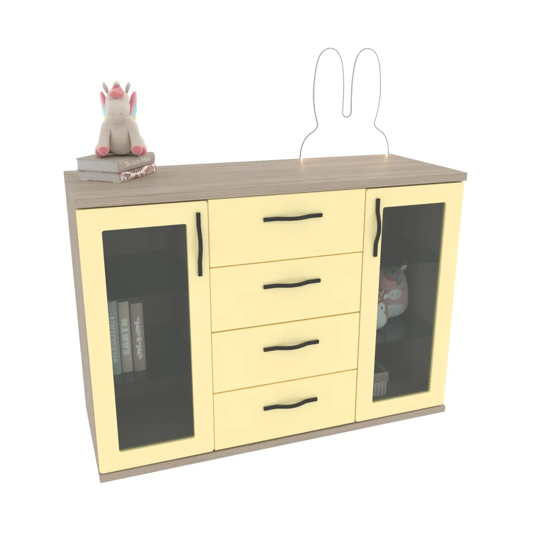 Комод со стеклянными полками P707.1