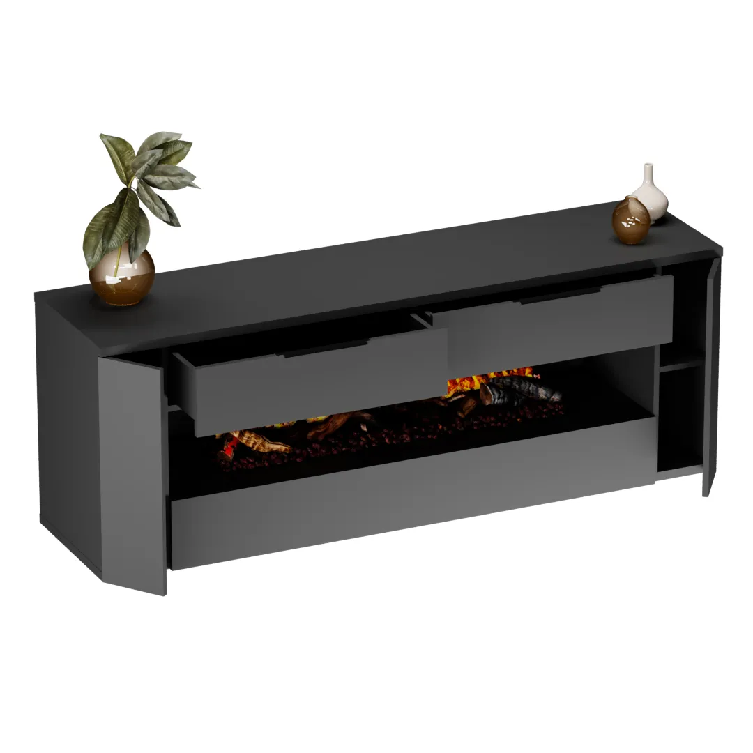 Тумба ТВ напольная с электрокамином LG551.450L/R