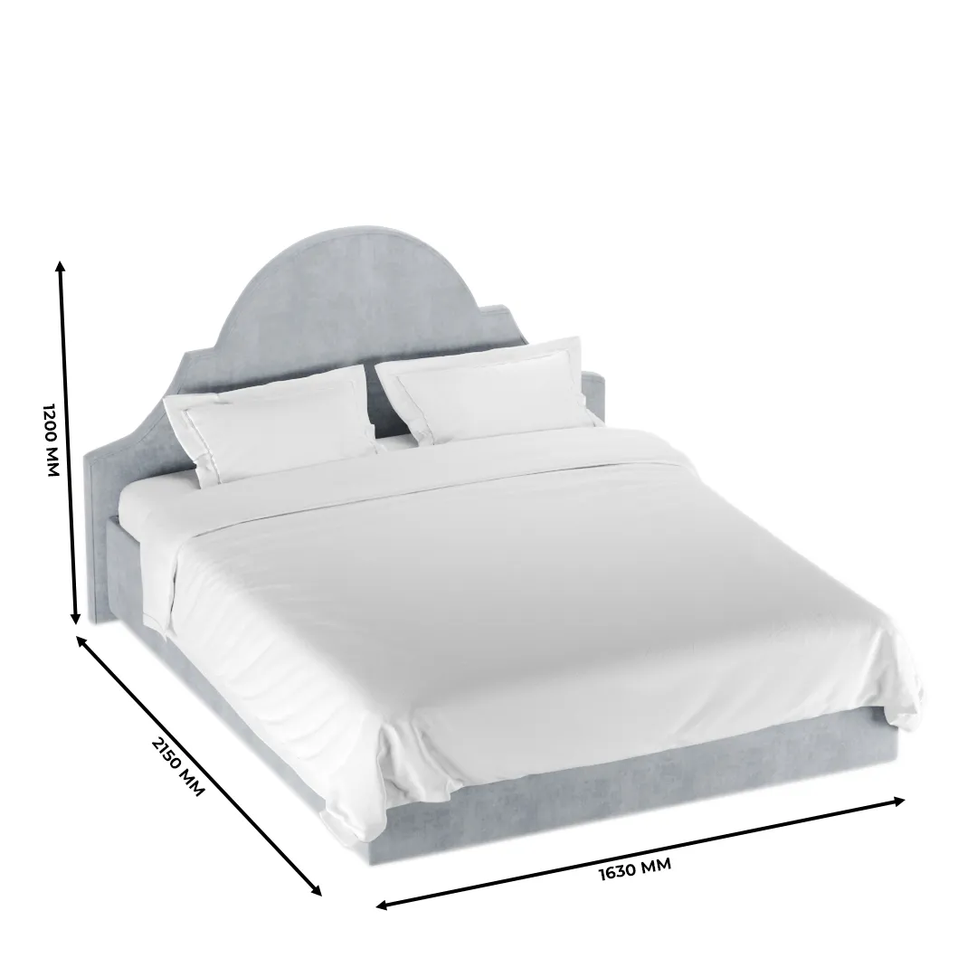 Кровать двуспальная мягкая ЛЮЦИЯ с подъемным механизмом, 140x200