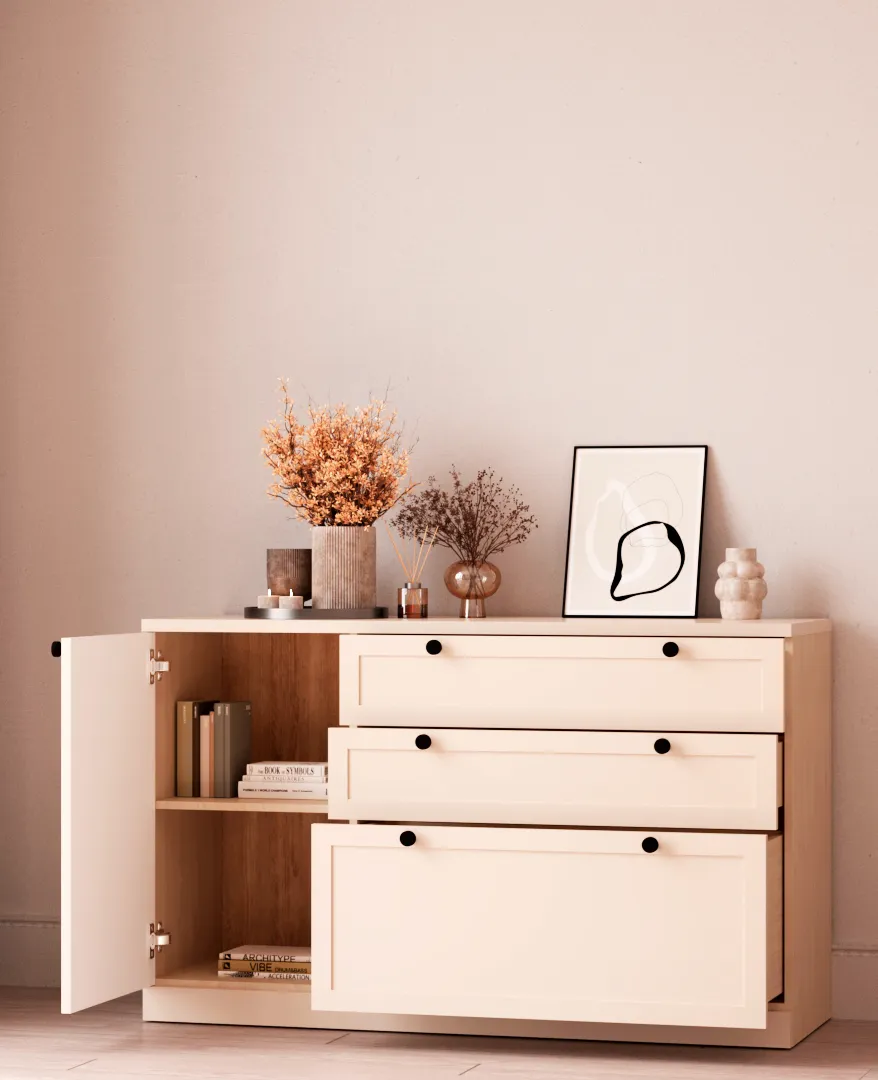 Комод комбинированный с эмалевой столешницей A709ES