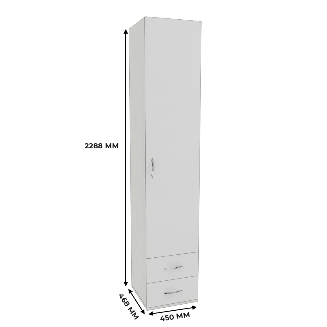 Шкаф 1 дверный с ящиками P221