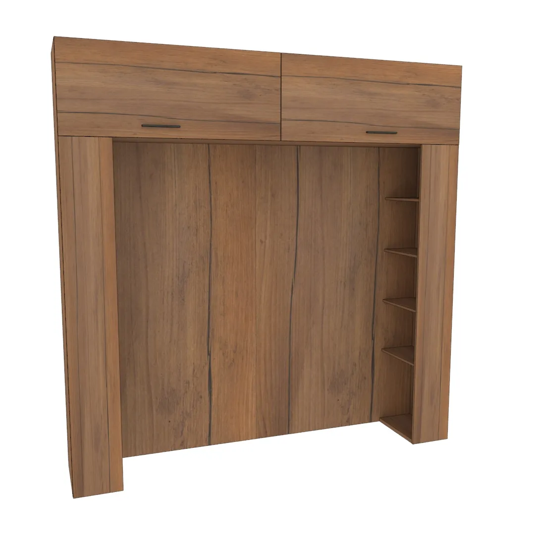 Ниша для кровати с секциями L407.44