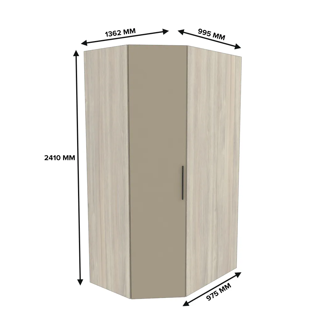Шкаф угловой с подсветкой L209.60 L/R