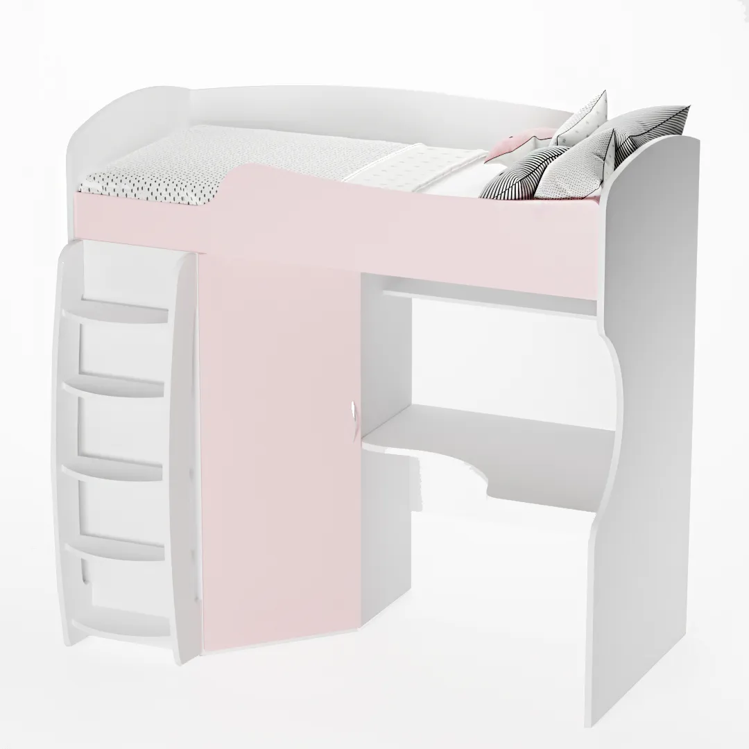 Кровать-чердак с рабочей зоной P906, 90x200 Кровать-чердак с рабочей зоной P906, 90x200