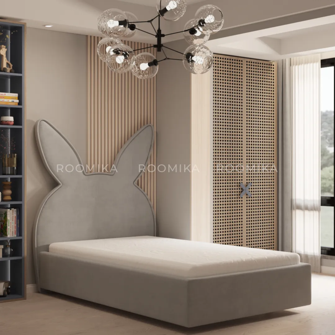 Кровать мягкая БАННИ с подъемным механизмом, 120x200