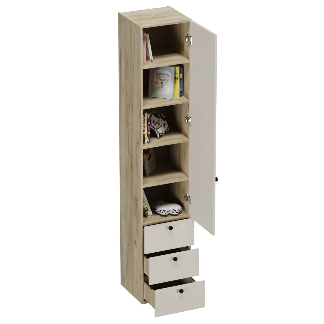 Шкаф однодверный с ящиками L223