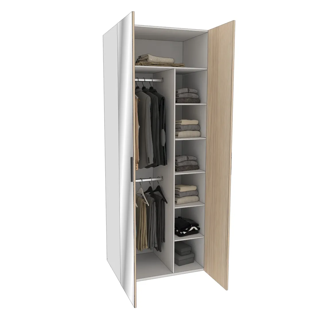 Шкаф двустворчатый с зеркалом L-210.60-4Z