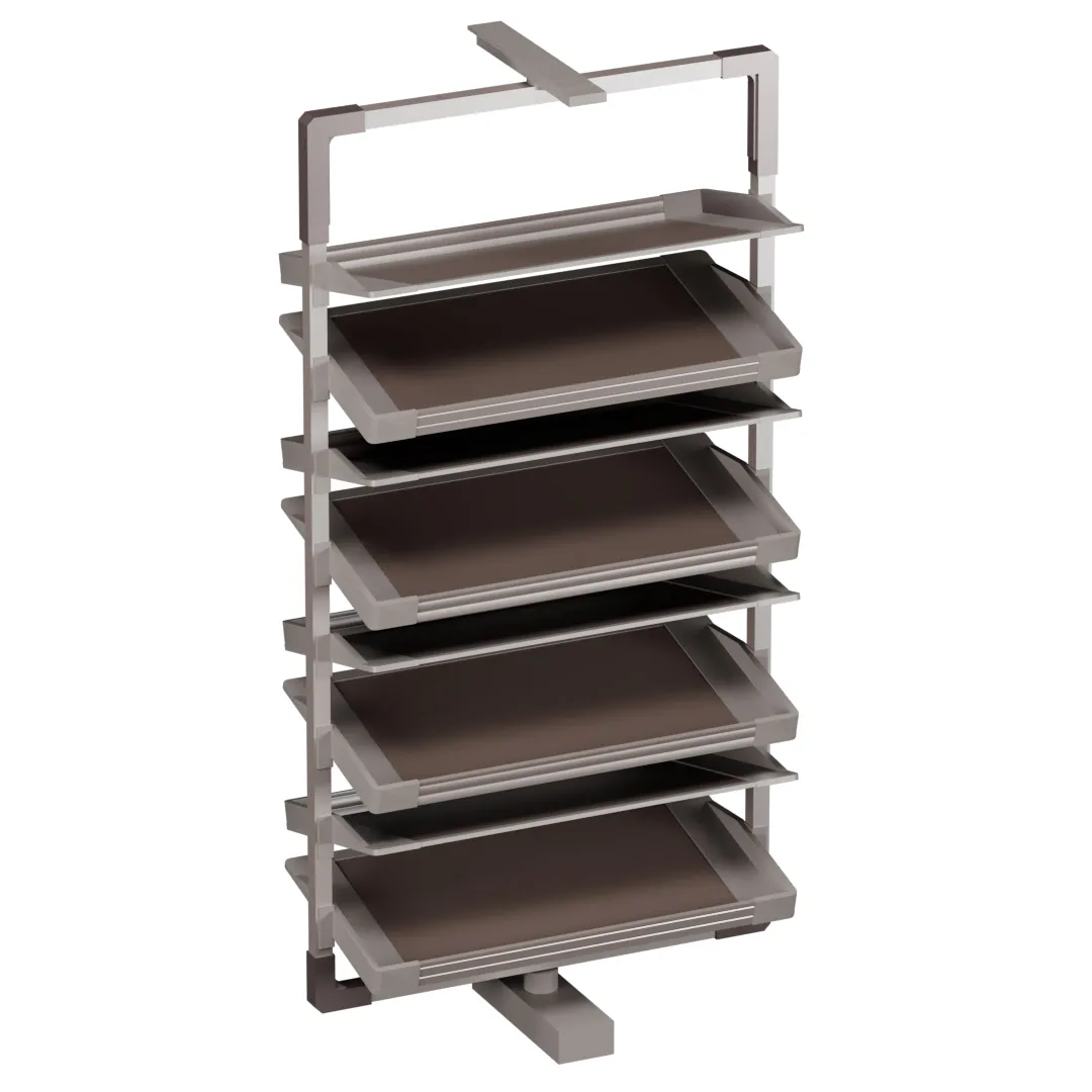 ALFA Поворотно-выдвижная обувница, 8 полок, FRM5814.08.01