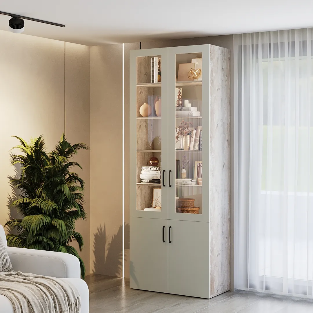 Шкаф книжный с подсветкой LG214S