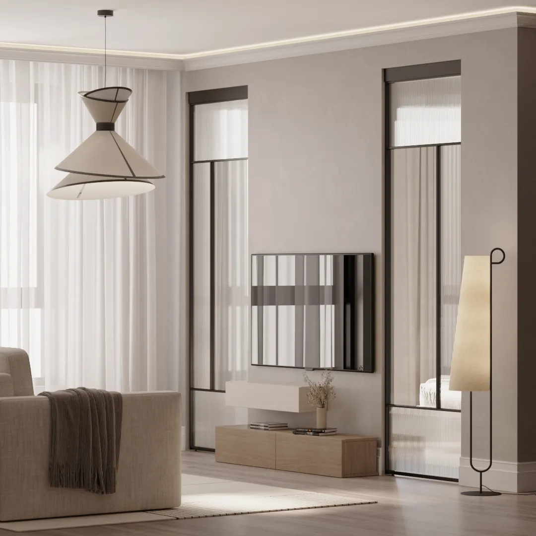 Стационаные декоративные стеклянные перегородки GRACE 23