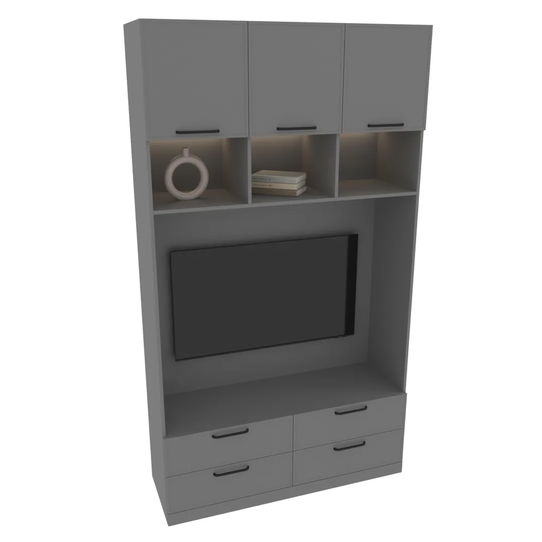 Шкаф с нишей под ТВ с подсветкой A414 Шкаф с нишей под ТВ с подсветкой A414