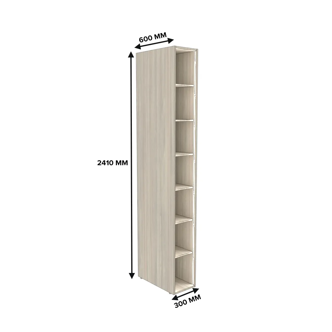 Стеллаж открытый глубокий L233.60 с подсветкой