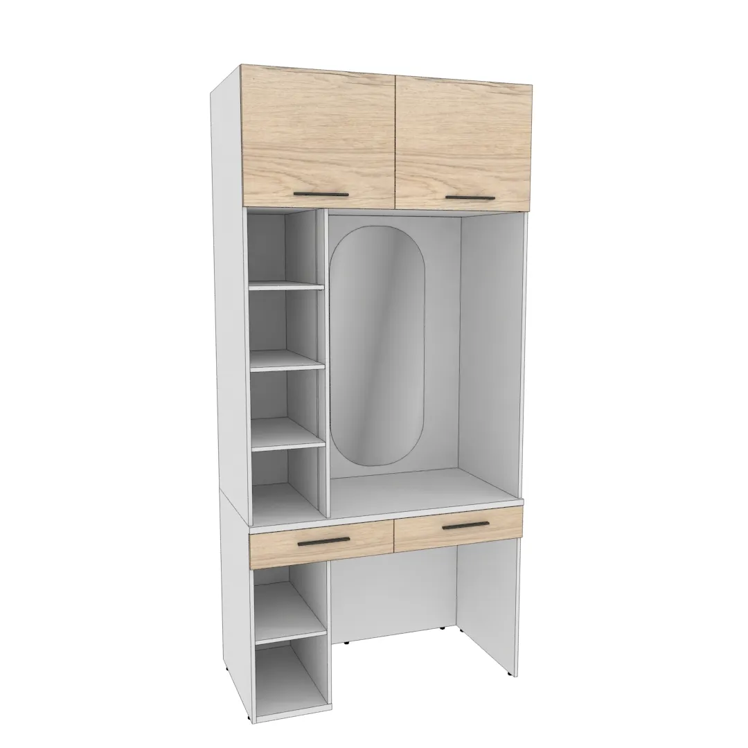 Столик туалетный с антресолью и стеллажом L414.60