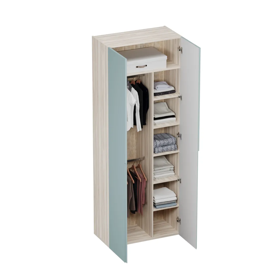 Шкаф 2 дверный, фасады в эмали LE210.44-4