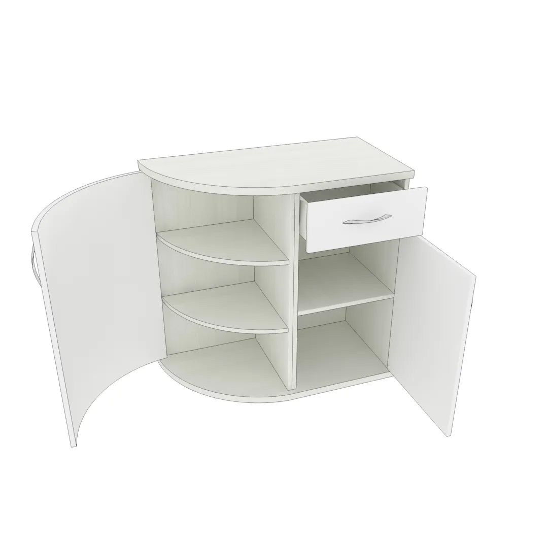 Тумба с ящиком радиусная P872 L/R