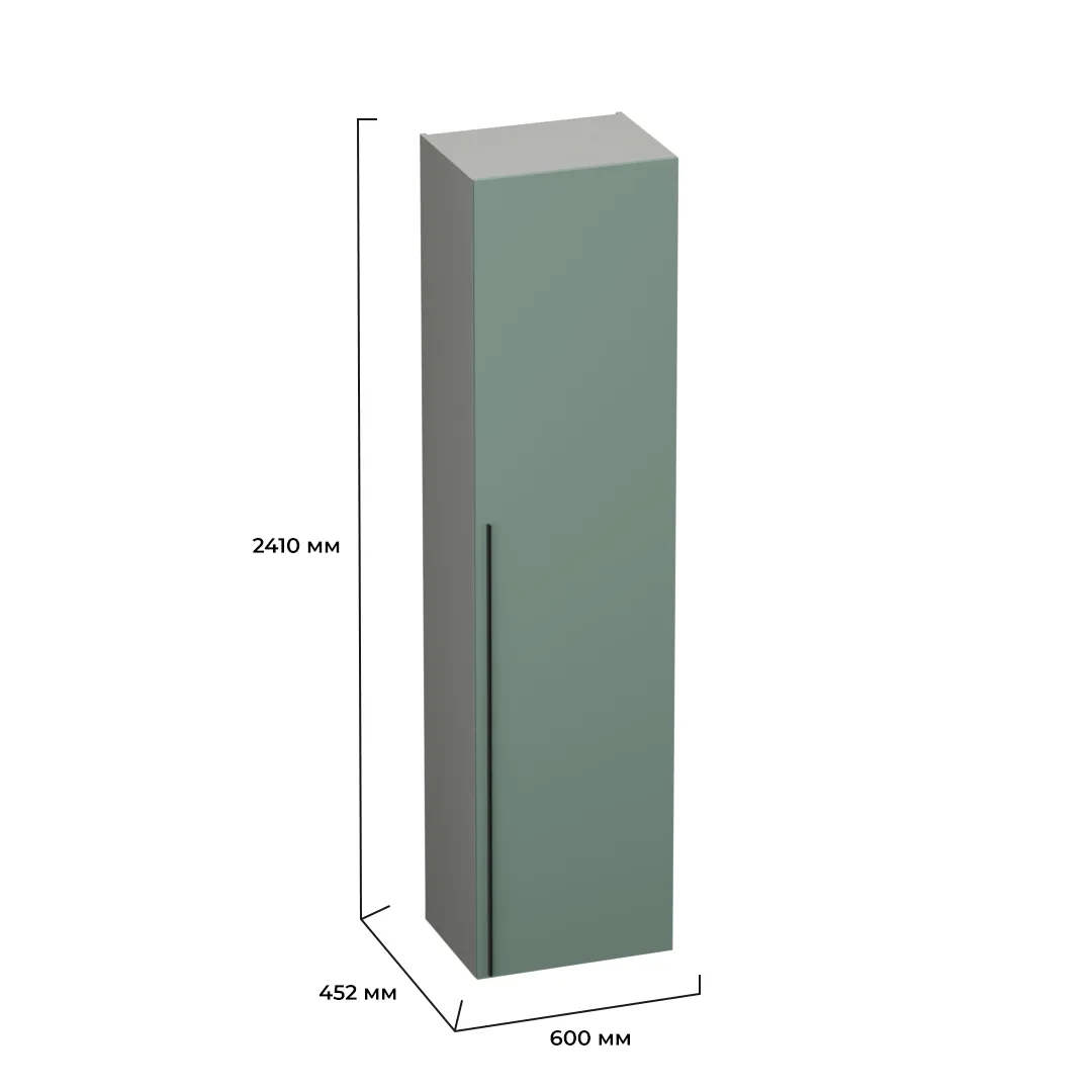 Шкаф однодверный с полками LG244.44