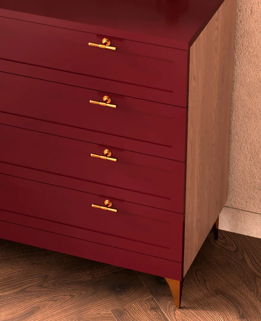 Комод с ящиками с эмалевой столешницей A704.45ES