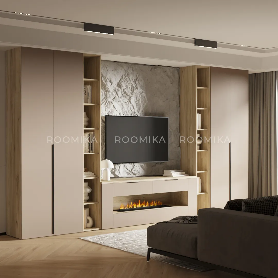 Lazio гостиная с электрокамином 23