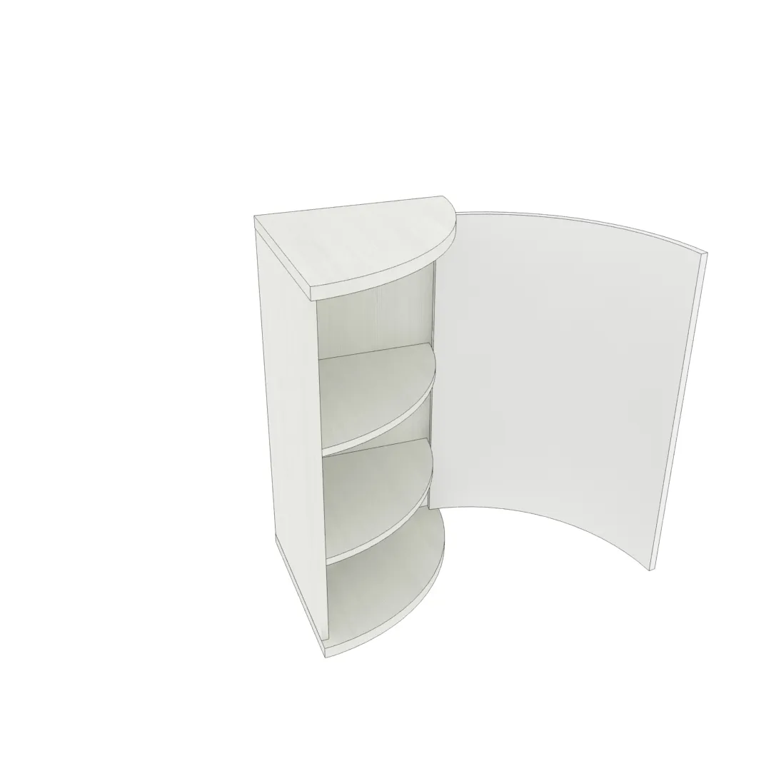 Тумба  угловая радиусная P877 L/R