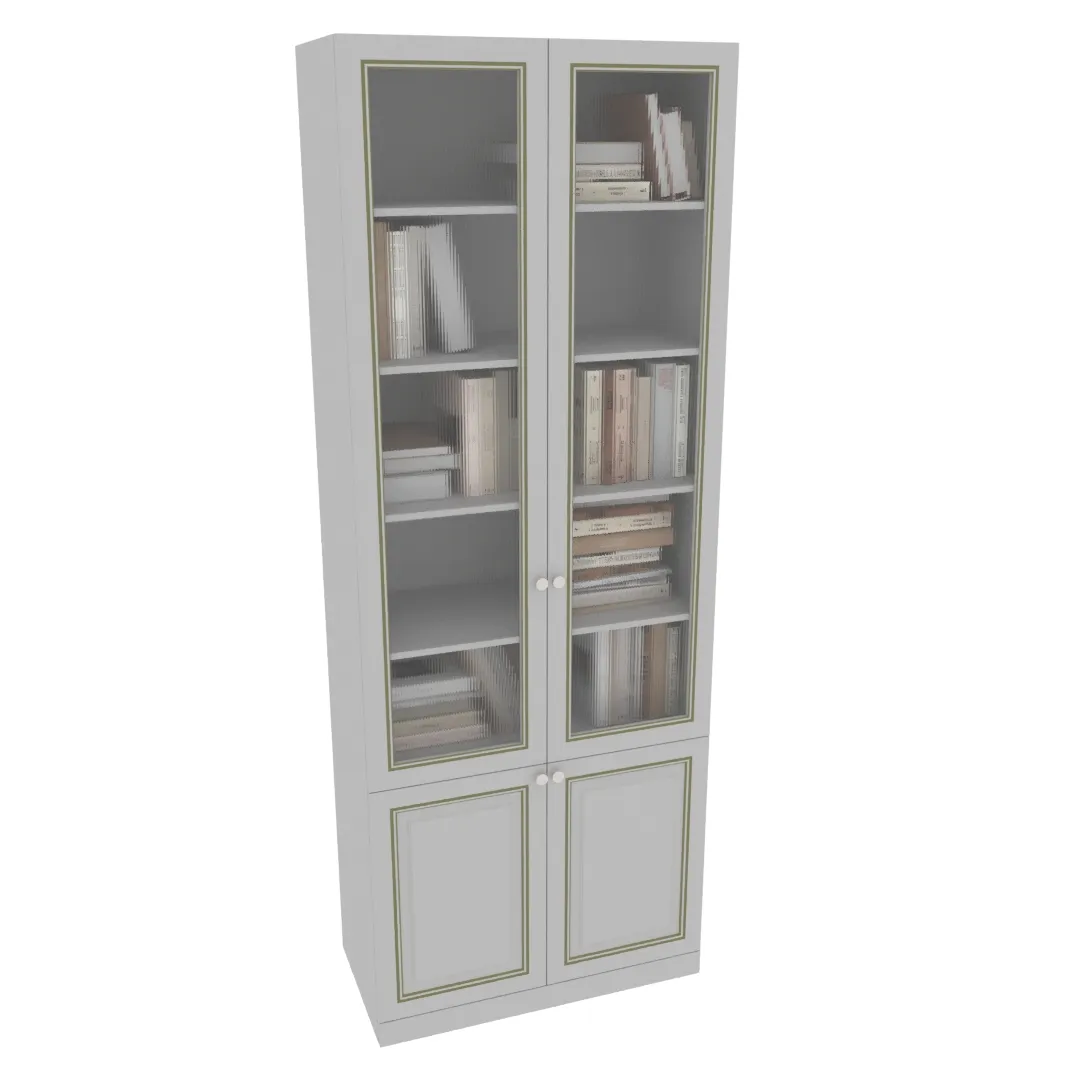 Шкаф книжный со стеклом А214S Шкаф книжный со стеклом А214S