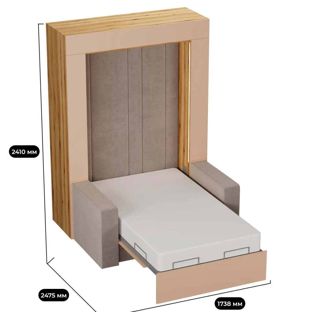 Шкаф-кровать трансформер L950-60.120, 120x200