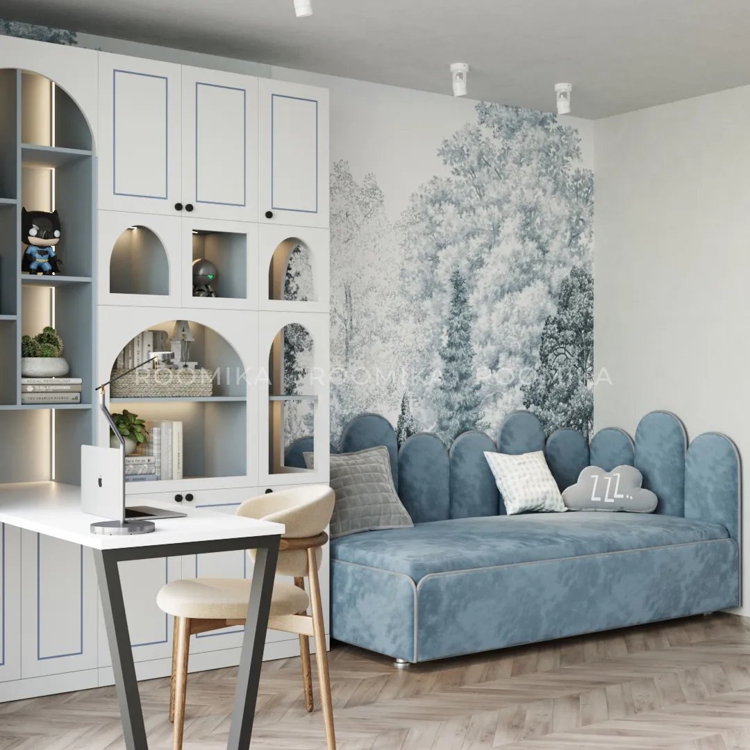 Мягкая кровать-диван КИПРОС с подъемным механизмом, 90x190