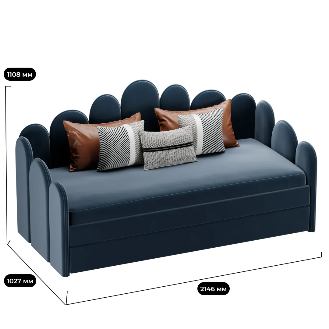 Мягкая кровать-диван SHELL, 90x190