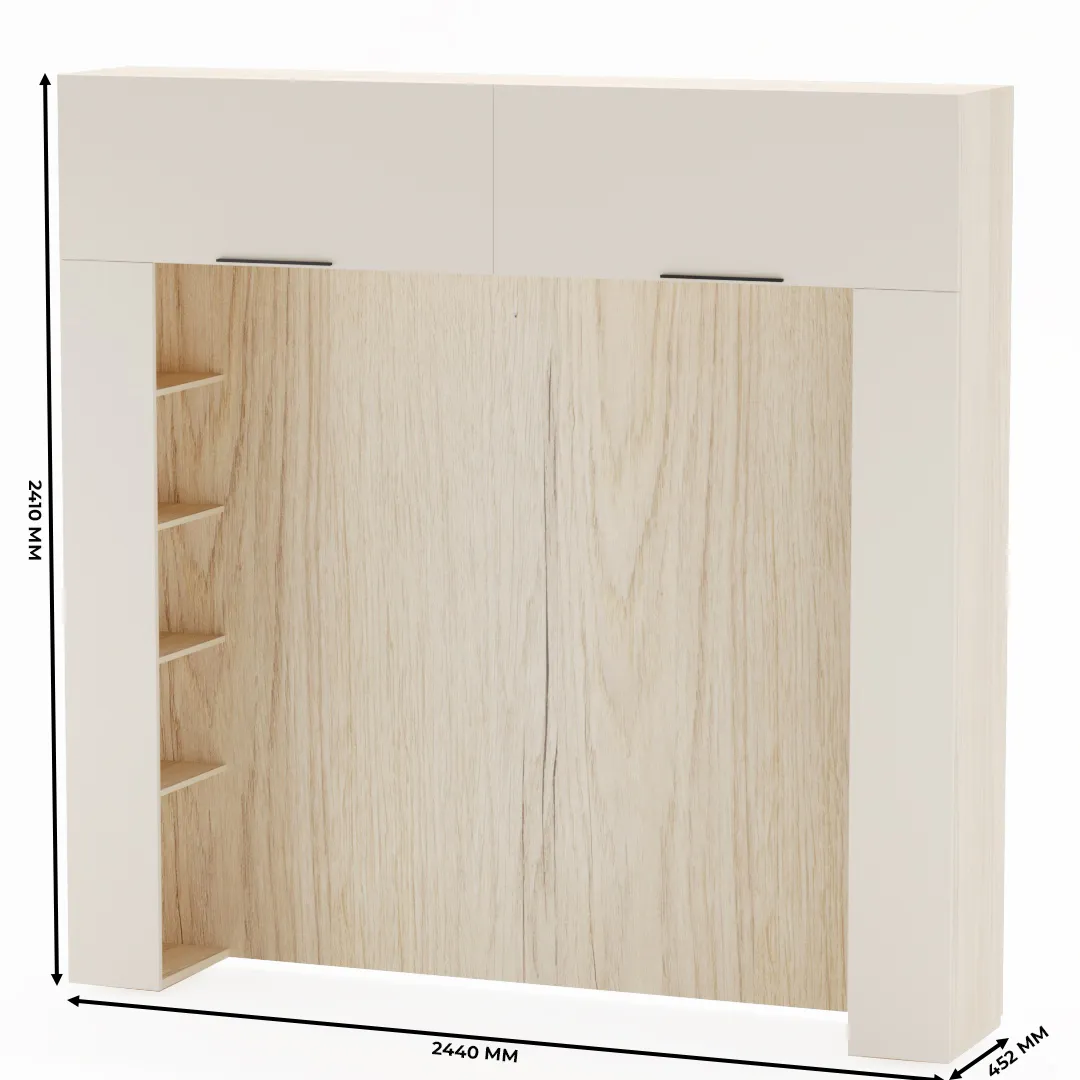 Ниша для кровати с секциями L407.44