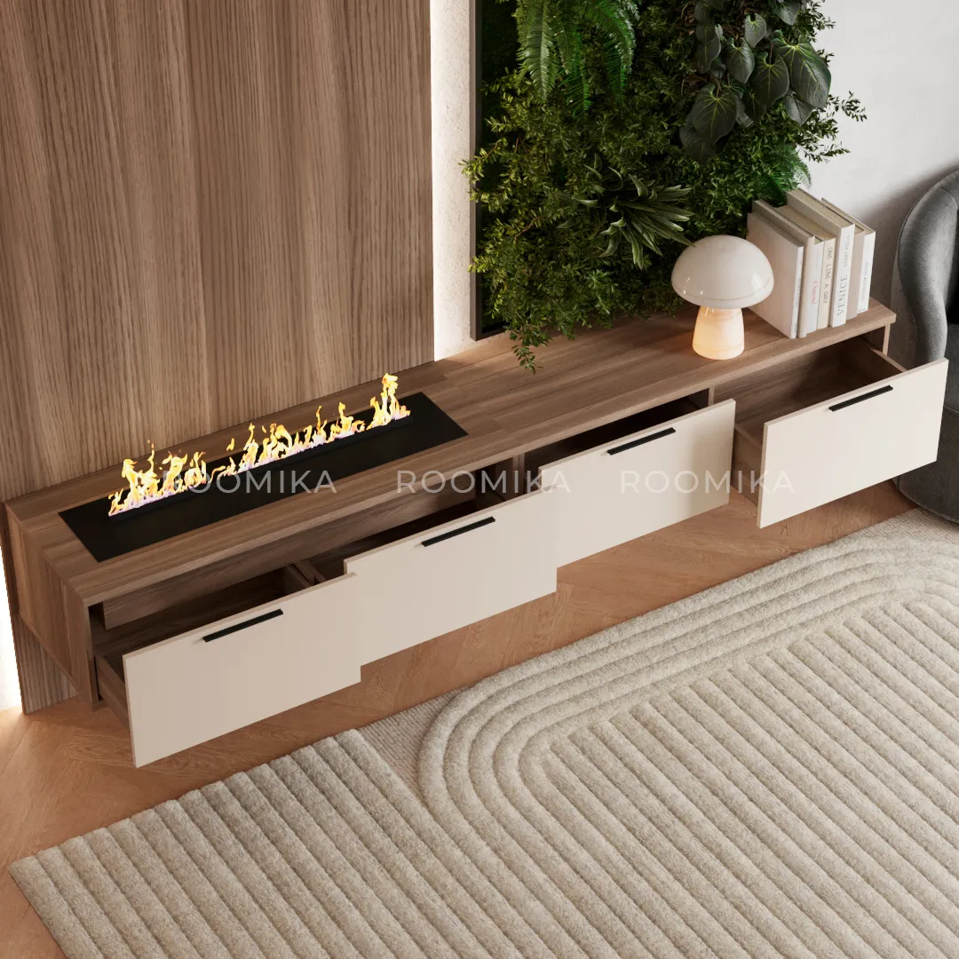 Lazio гостиная с электрокамином 25