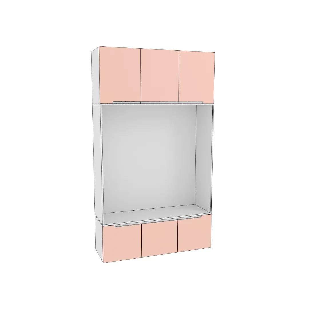 Шкаф с нишей и сидушкой L412.44