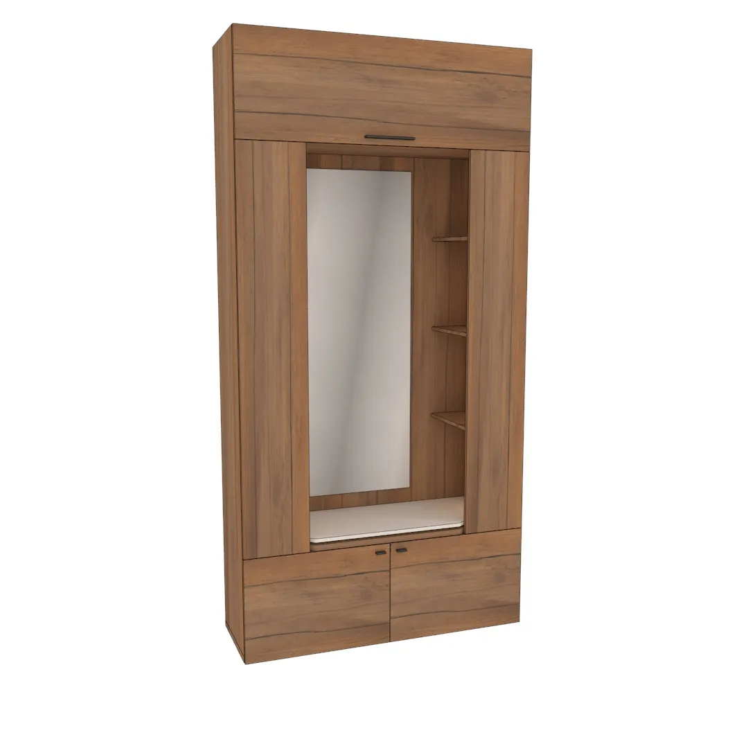 Секция с зеркалом и полками с подсветкой L408 Секция с зеркалом и полками с подсветкой L408