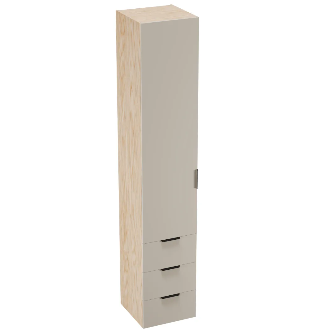 Шкаф однодверный с ящиками L223