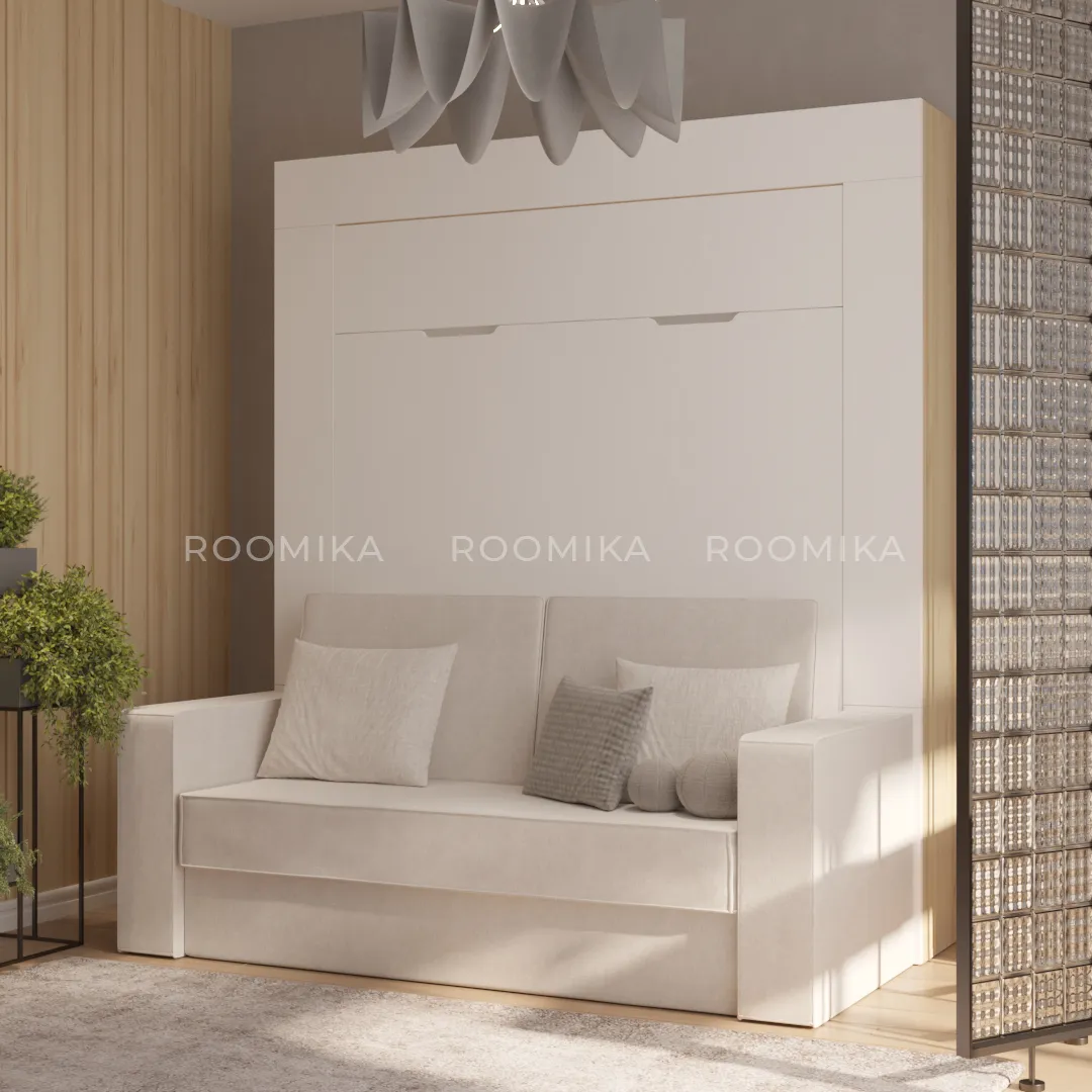 Шкаф-кровать трансформер LE950.160, фасады в эмали, 160x200