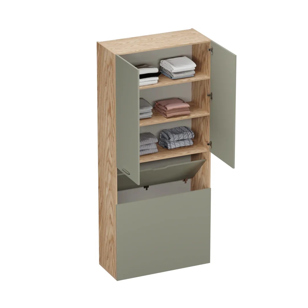 Шкаф двухдверный с фальш стенкой L212.1