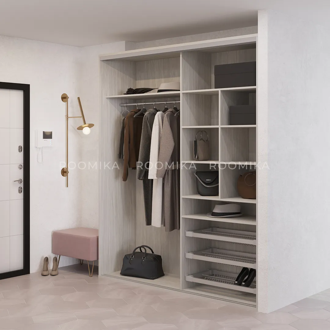 Шкаф-купе U203 тип 4 МДФ/зеркало