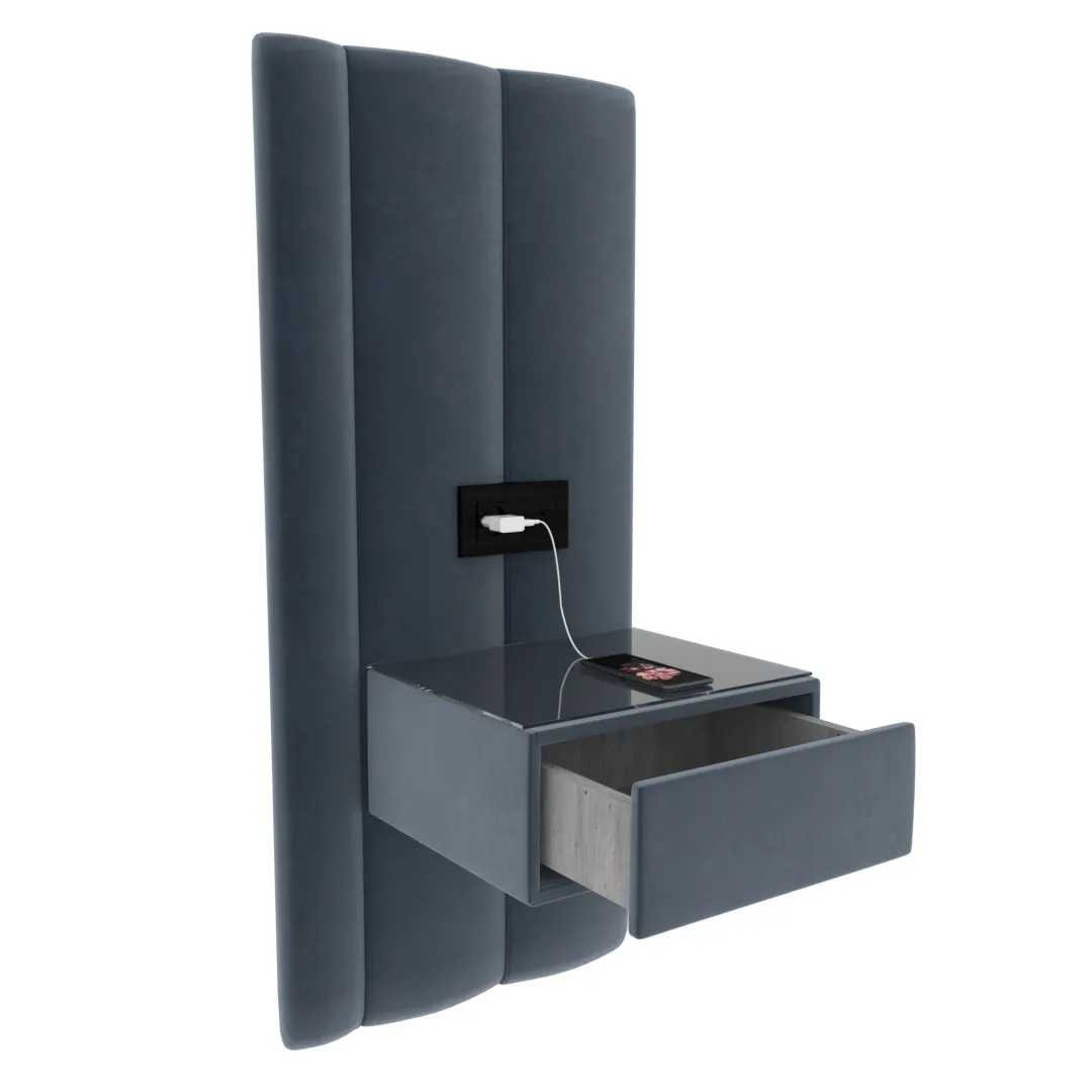 Тумба прикроватная с мягкой панелью ХИЛТОН